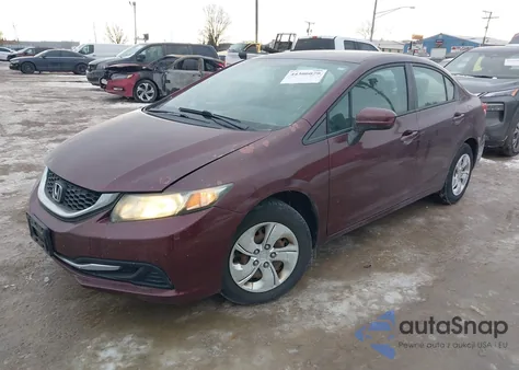 2014 Honda Civic Lx from USA, damaged, VIN 19XFB2F50EE017432